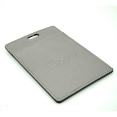 Leather metal name card case - citibank